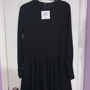 Zara Black Jersey Dress